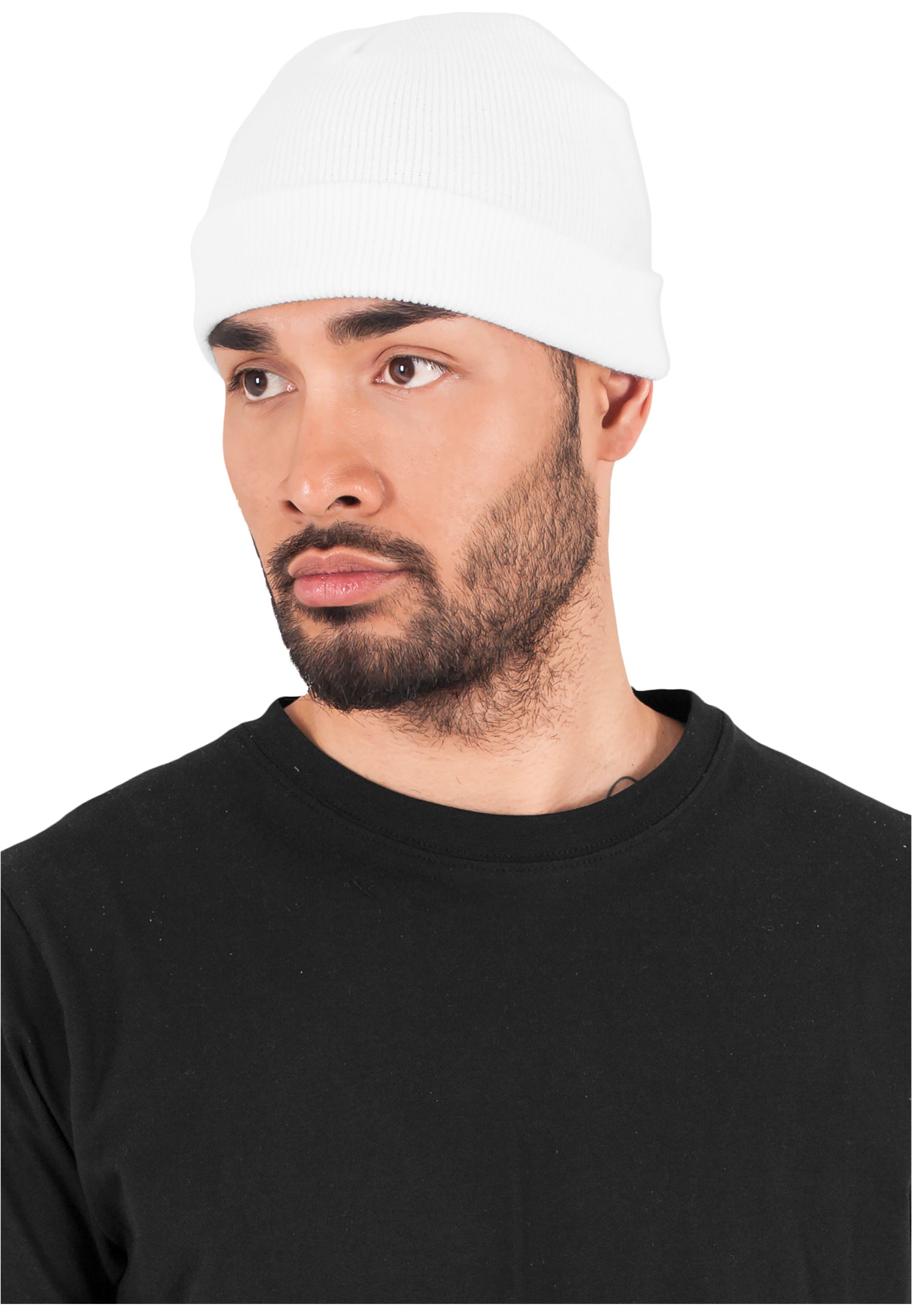 Yupoong Short Beanie - Hvid - Headz Up 