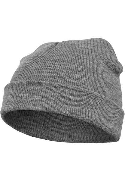 Yupoong Short Beanie - Heather Grey - Headz Up 