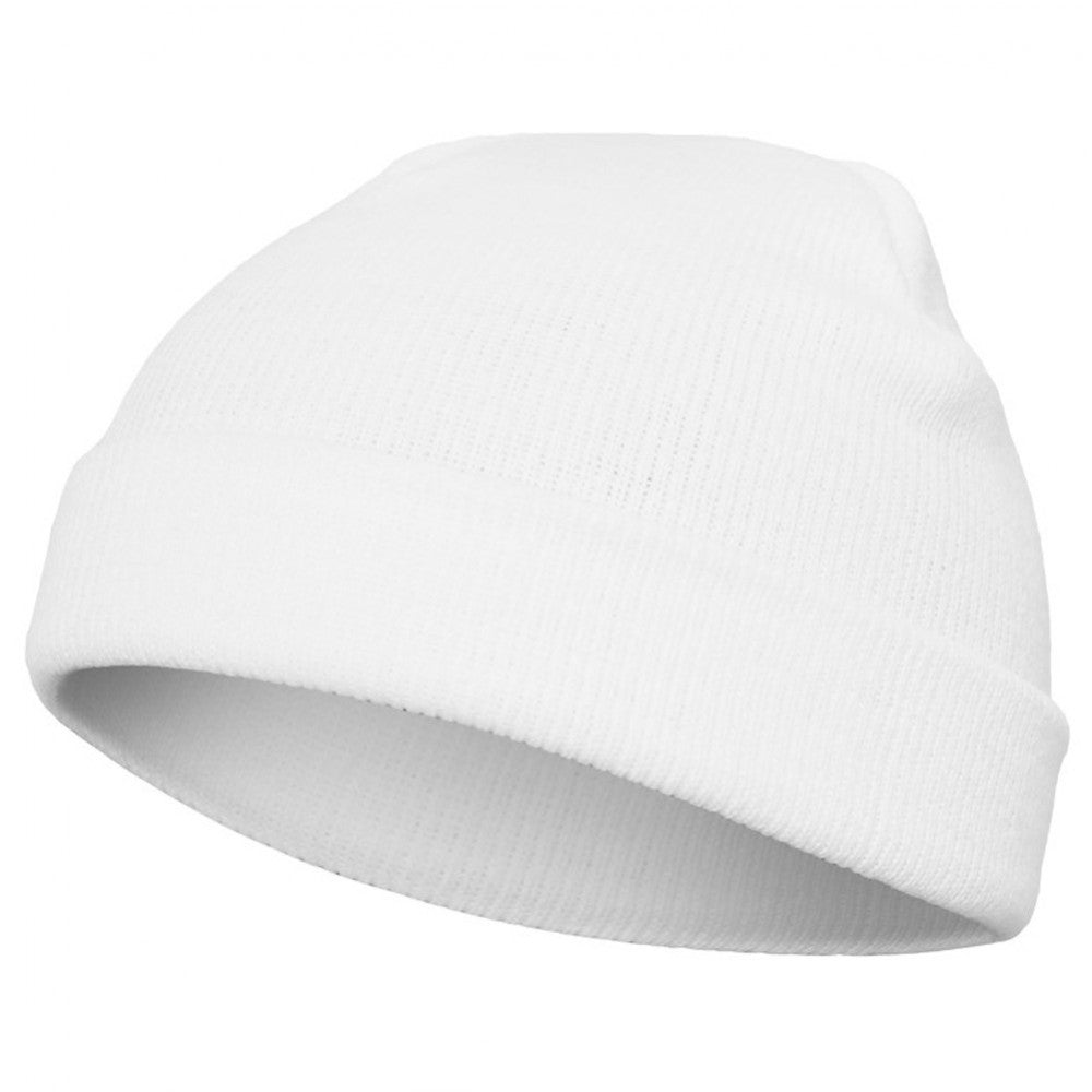 Yupoong Short Beanie - Hvid - Headz Up 