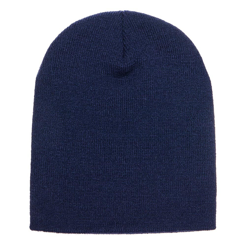 Yupoong Short Beanie - Navy - Headz Up 