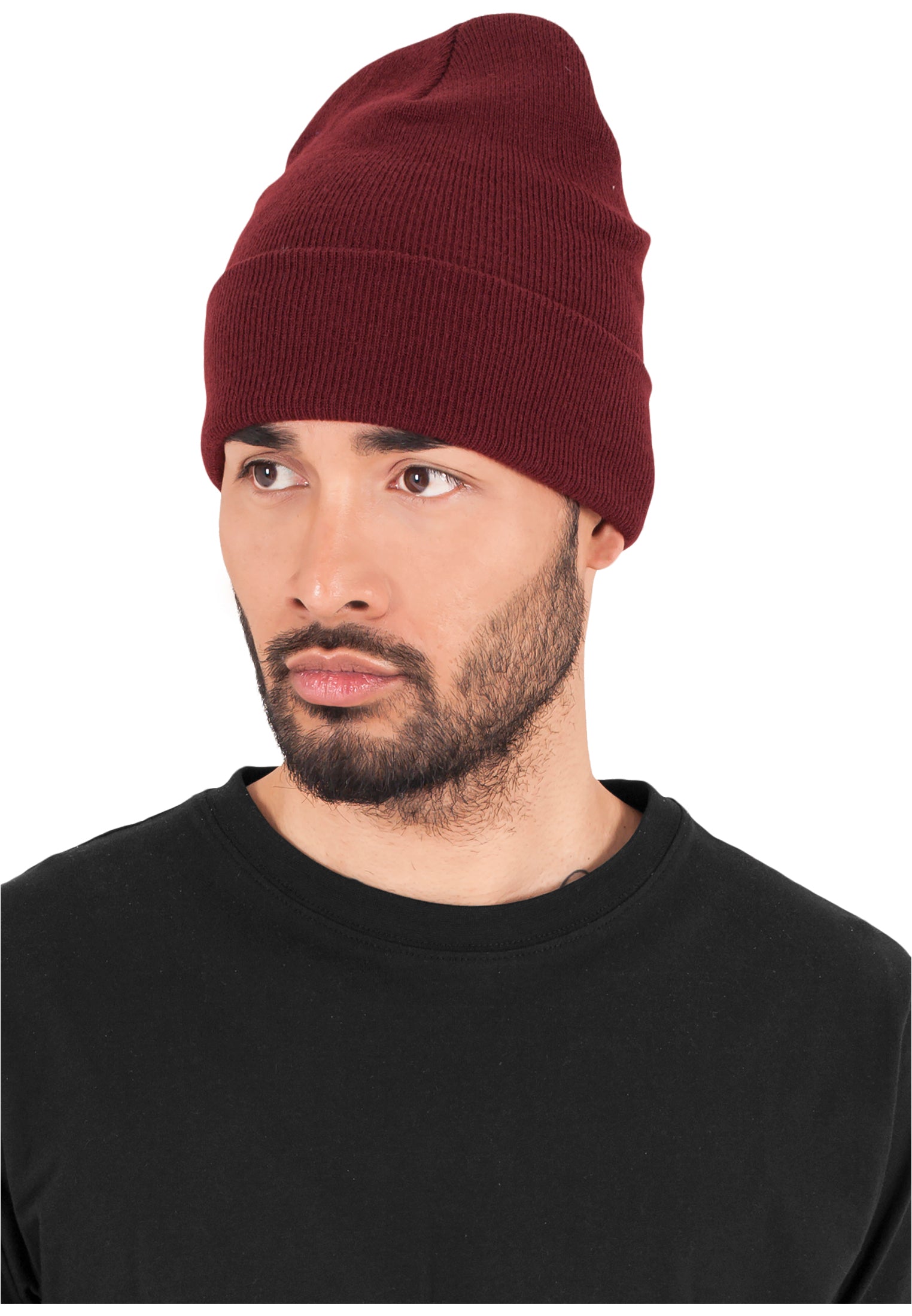 Yupoong Fold Up Beanie - Maroon - Headz Up 