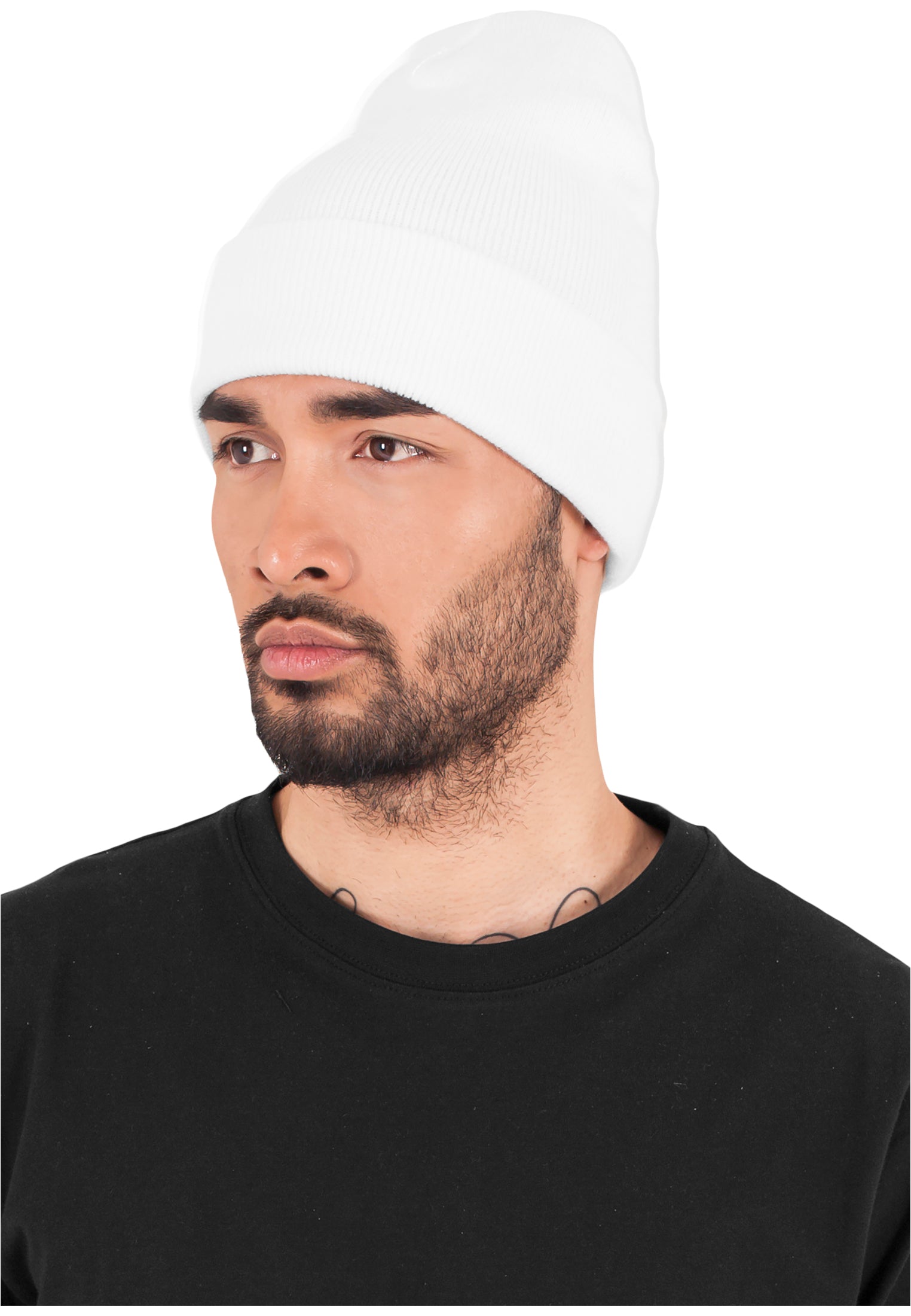 Yupoong Fold Up Beanie - Hvid - Headz Up 