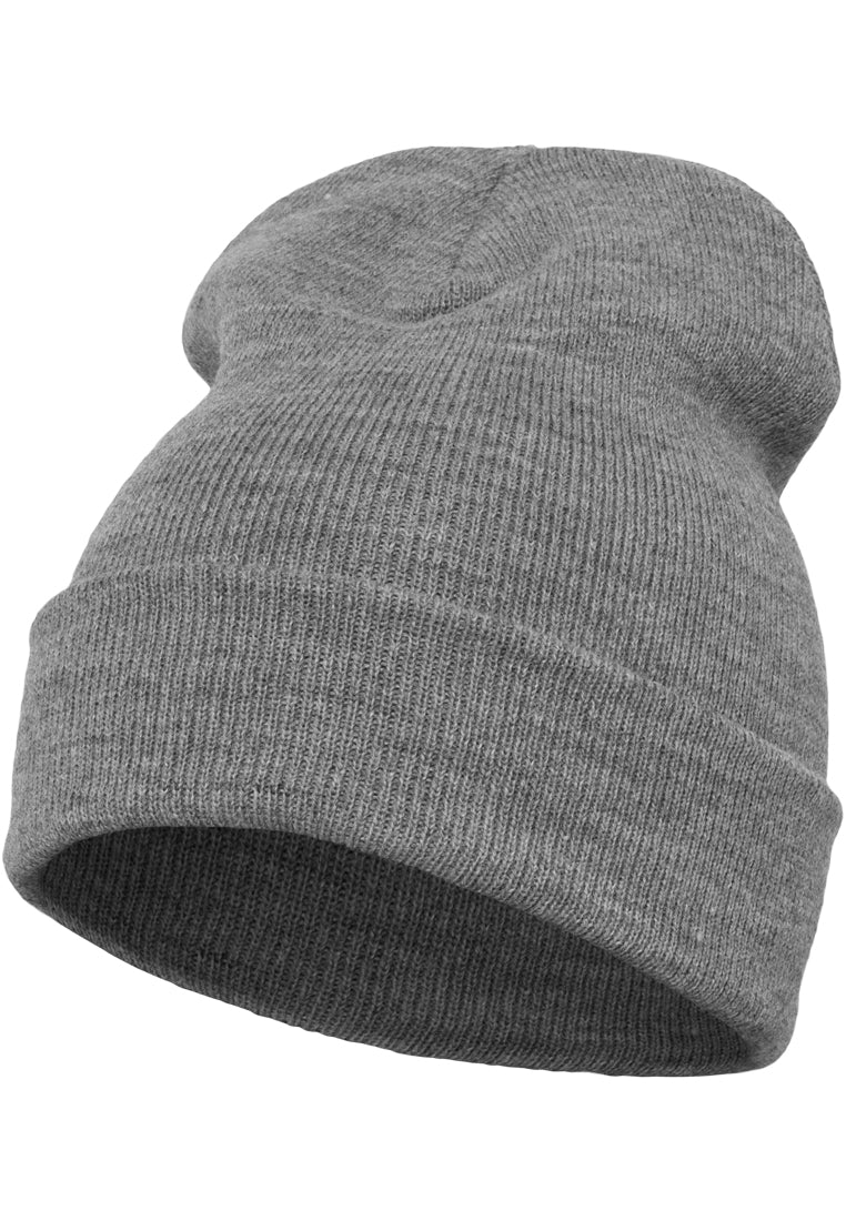 Yupoong Fold Up Beanie - Heather Grey - Headz Up 