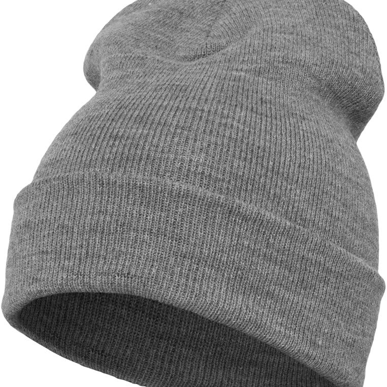 Yupoong Fold Up Beanie - Heather Grey - Headz Up 