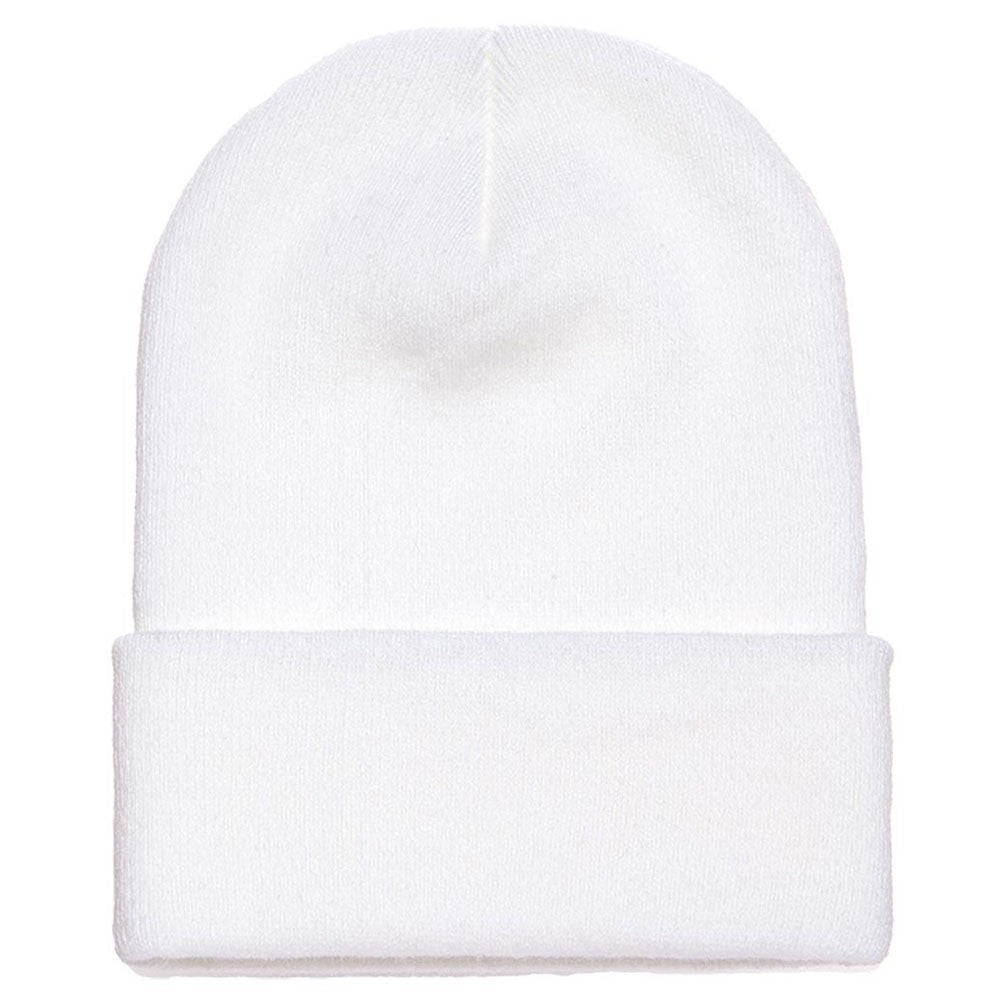 Yupoong Fold Up Beanie - Hvid - Headz Up 