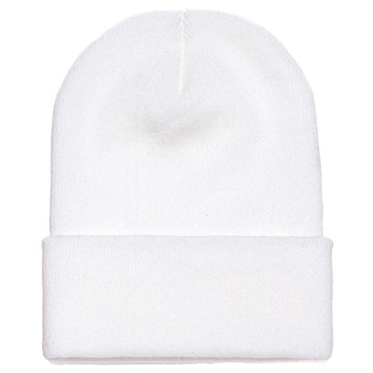 Yupoong Fold Up Beanie - Hvid - Headz Up 