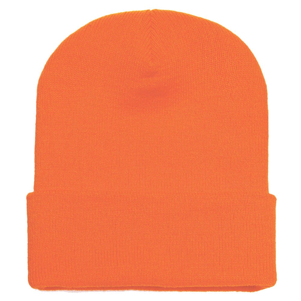 Yupoong Fold Up Beanie - Orange - Headz Up 