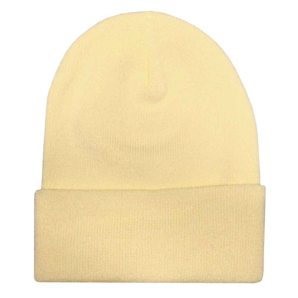Yupoong Fold Up Beanie - Powder Yellow - Headz Up 