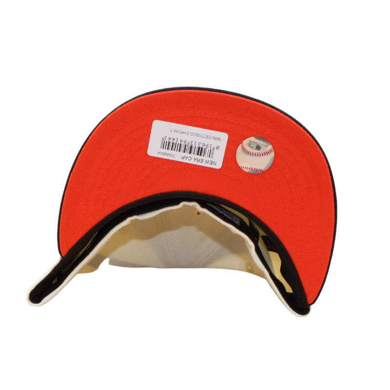 Detroit Tigers Cooperstown 59Fifty Fitted Tiger Stadium 1912-1999  - Chrome White/Navy/Orange - Headz Up 