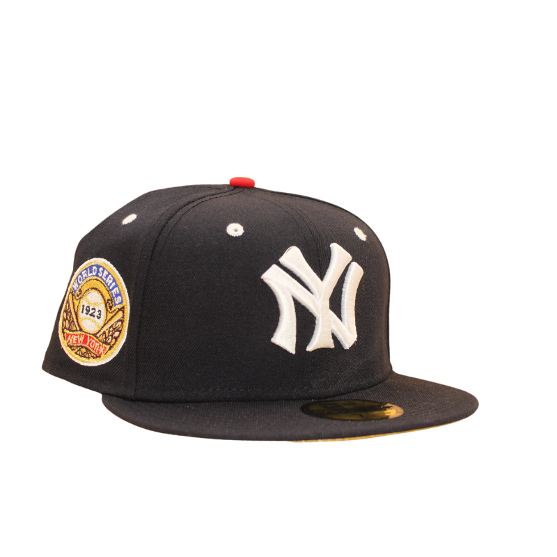 New York Baseball Hat Navy 1923 World Series Cooperstown Green Bottom New Era 59FIFTY Fitted Navy / Snow White / 7 1/4