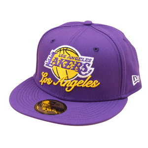 59Fifty Fitted Cap Dual Logo Los Angeles Lakers - OTC - Headz Up 