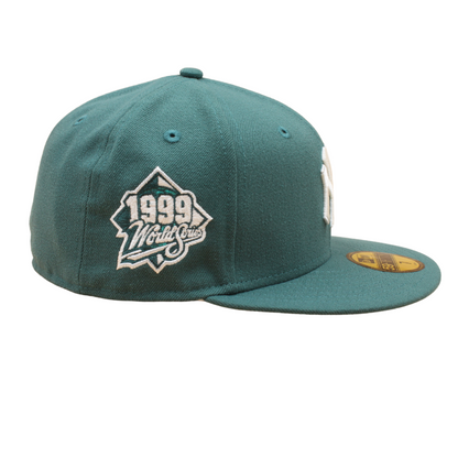 New York Yankees Cooperstown 59Fifty Fitted World Series 1999 - Pine Needle Green - Headz Up 