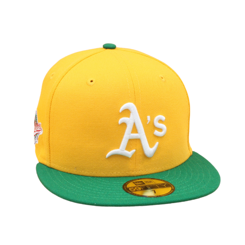 Oakland Athletics Cooperstown 59Fifty Fitted World Series 1989 - Gold/Kelly Green - Headz Up 