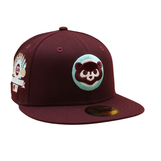 Chicago Cubs Cooperstown 59Fifty Fitted All Star Game 1990 - Maroon/Teal - Headz Up 