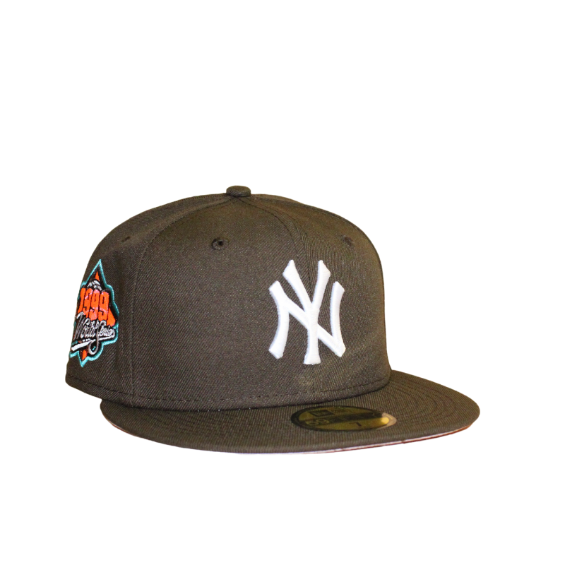 59Fifty Fitted New York Yankees World Series 1999 Walnut/Pink - Headz Up 