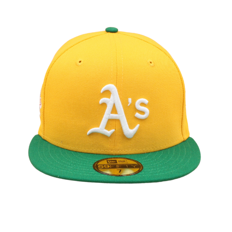 Oakland Athletics Cooperstown 59Fifty Fitted World Series 1989 - Gold/Kelly Green - Headz Up 