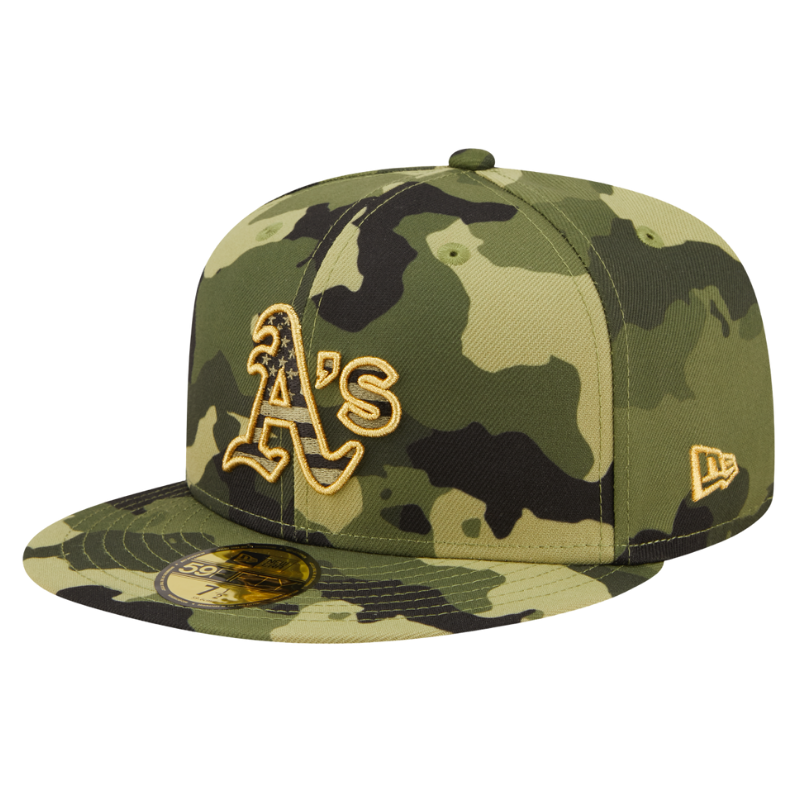 59fifty Fitted Cap Oakland Athletics Armed Forces (2022) - Camo - Headz Up 