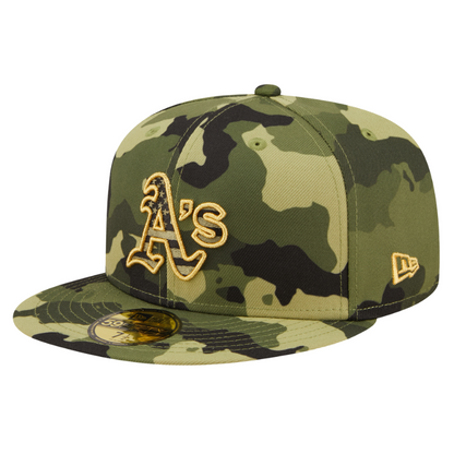 59fifty Fitted Cap Oakland Athletics Armed Forces (2022) - Camo - Headz Up 