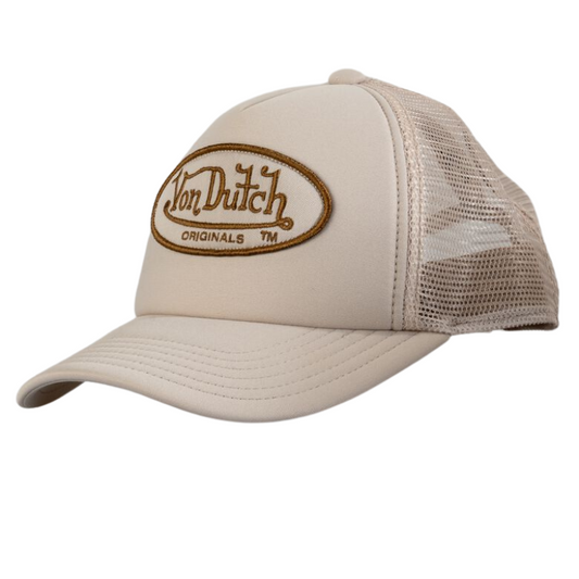 Von Dutch Tampa Trucker Cap - Beige - Headz Up 