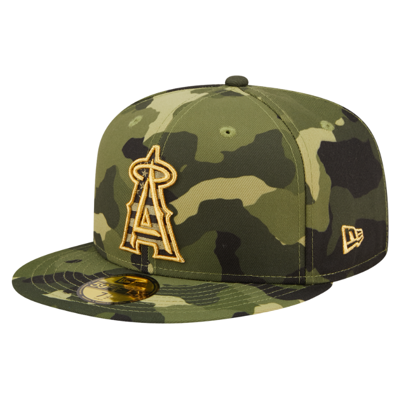 59fifty Fitted Cap Anaheim Angels Armed Forces (2022) - Camo - Headz Up 
