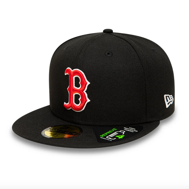 Boston Red Sox Repreve Black 59FIFTY Fitted Cap - Headz Up 