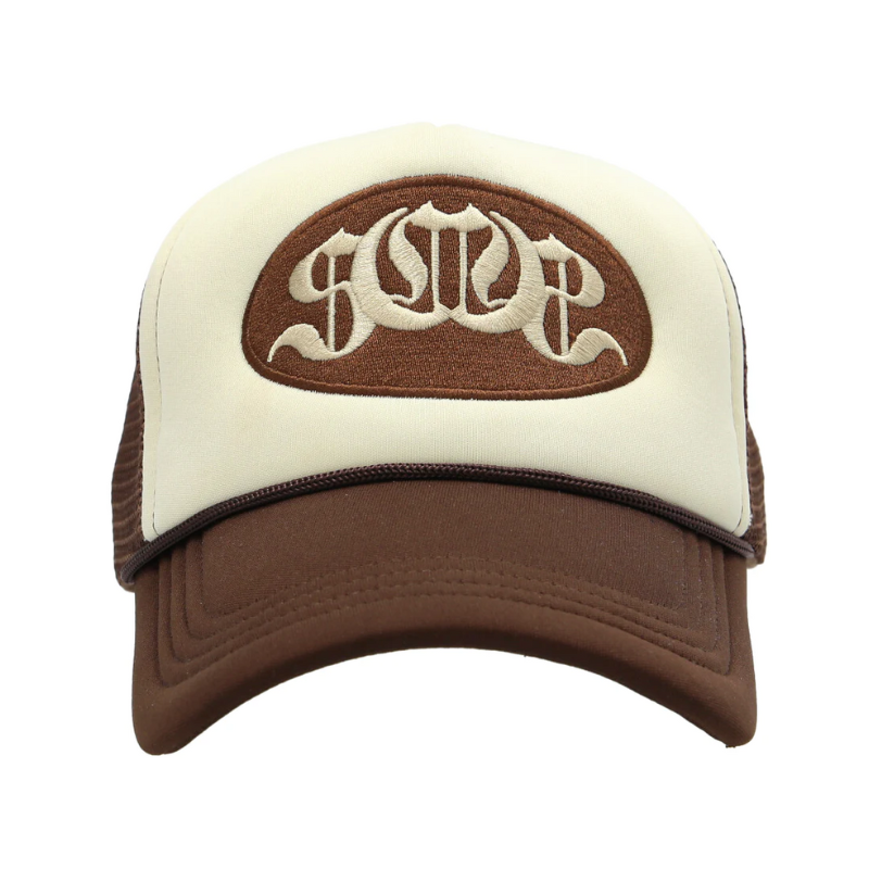 Brown Sabo Logo Trucker Cap - Headz Up 