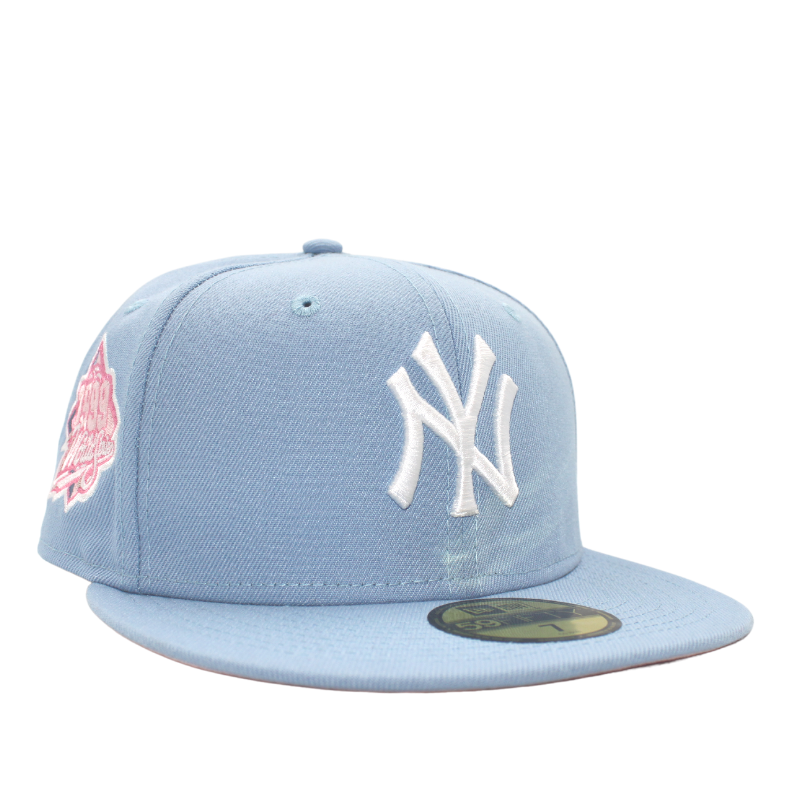 59Fifty Fitted New York Yankees World Series 1999 Birdseye Blue/Pink - Headz Up 