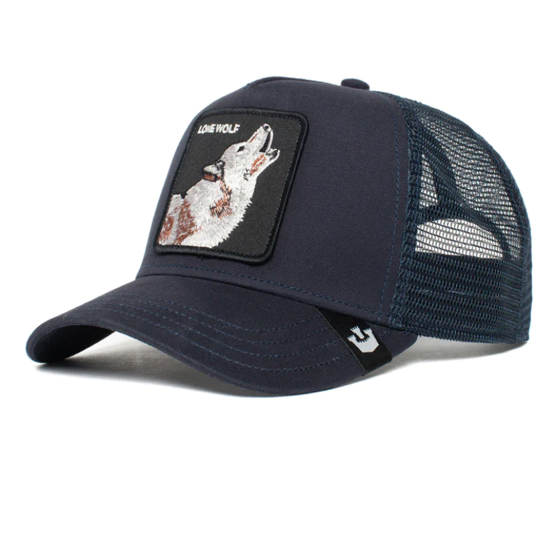 Goorin Bros The Lone Wolf - Trucker Cap - Navy - Headz Up 