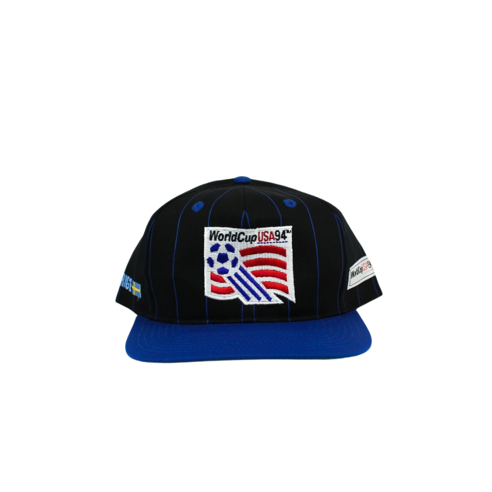 World Cup 1994 Cap (Vintage) Twins Enterprise - Sort Pinstripe - Headz Up 