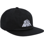 HUF City 6 Panel Hat - Black - Headz Up 