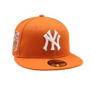 New York Yankees Cooperstown 59Fifty Fitted 75th World Series - Fight Orange - Headz Up 