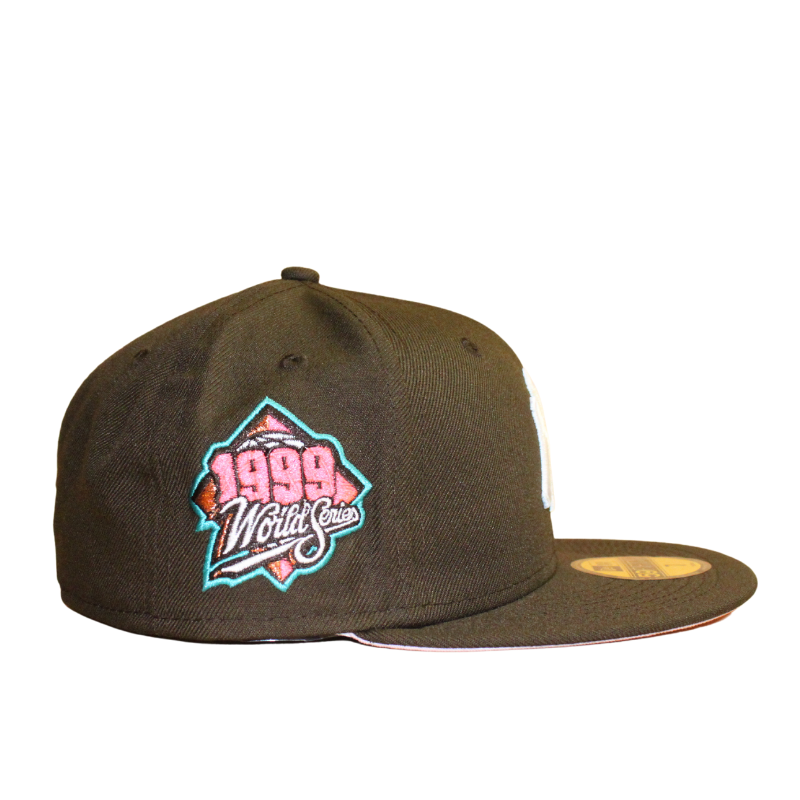 59Fifty Fitted New York Yankees World Series 1999 Walnut/Pink - Headz Up 