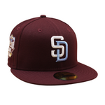 San Diego Padres Cooperstown 59Fifty Fitted All Star Game 2016 - Maroon/Sky Blue - Headz Up 