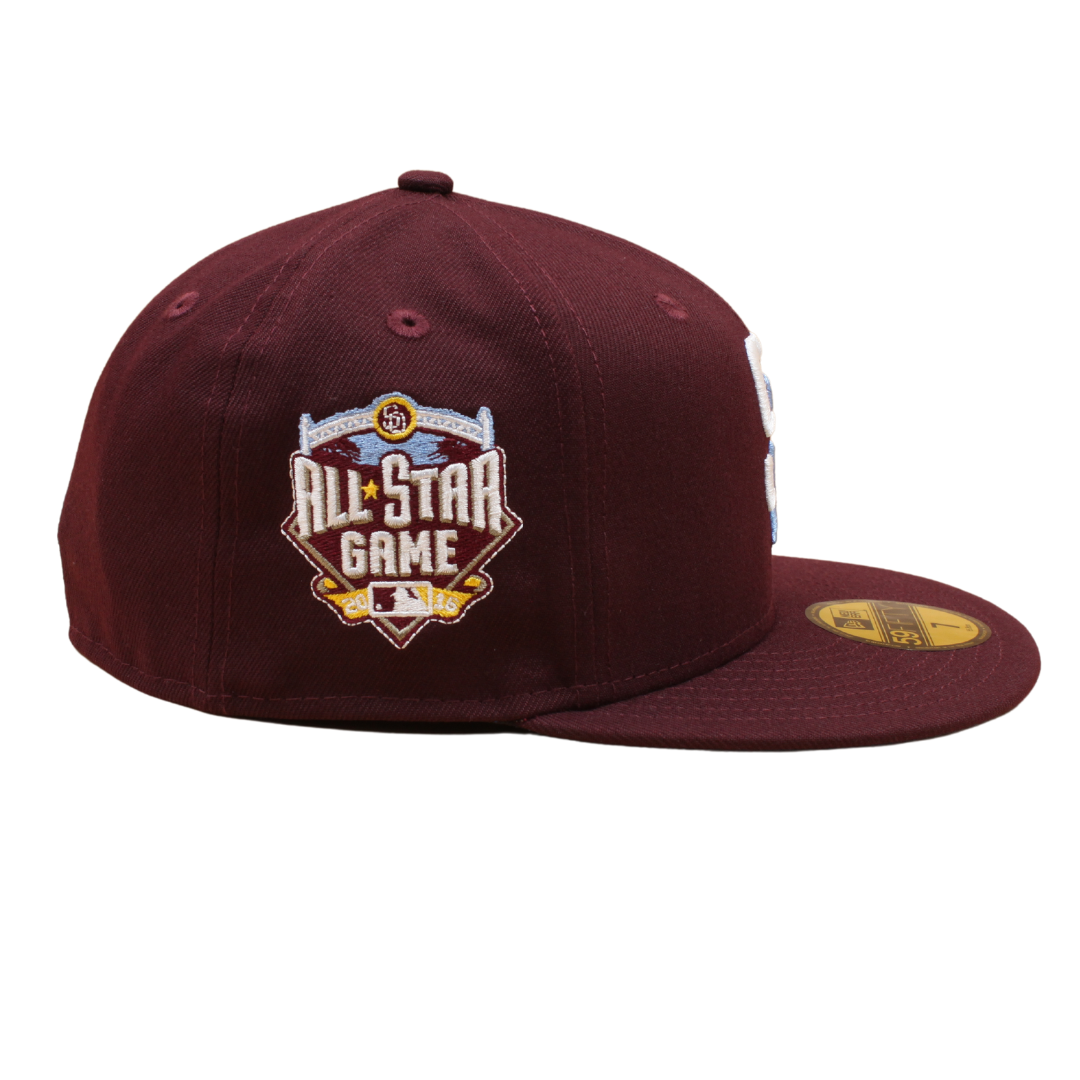 San Diego Padres Cooperstown 59Fifty Fitted All Star Game 2016 - Maroon/Sky Blue - Headz Up 