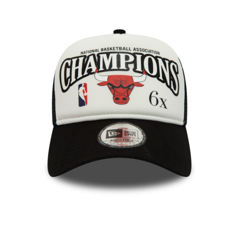 Chicago Bulls League Champions Trucker Cap - Black/White - Headz Up 