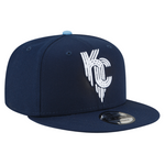 9Fifty Snapback MLB City Connection Kansas City Royals - Blå - Headz Up 