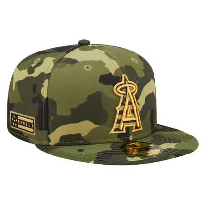 59fifty Fitted Cap Anaheim Angels Armed Forces (2022) - Camo - Headz Up 