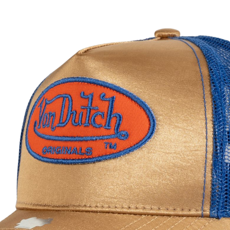 Von Dutch Cary Trucker Cap - Gold/Blue - Headz Up 