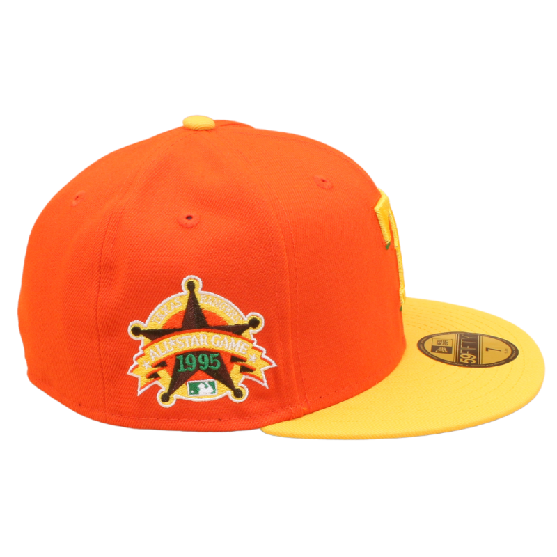 Texas Rangers Cooperstown 59Fifty Fitted All Star Game 95 - Orange/Yellow - Headz Up 