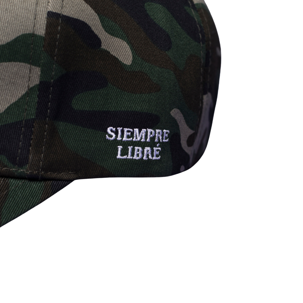 La Rosa - SIEMPRE LIBRÉ - Military White Stone Baseball Cap - Headz Up 