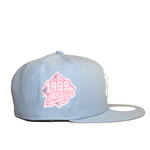 59Fifty Fitted New York Yankees World Series 1999 Birdseye Blue/Pink - Headz Up 
