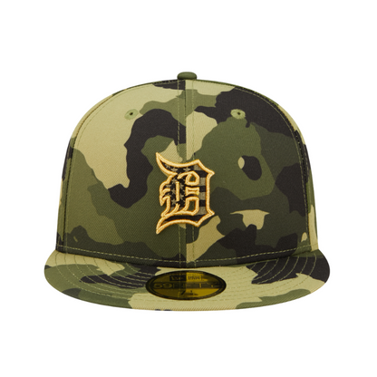 59fifty Fitted Cap Detroit Tigers Armed Forces (2022) - Camo - Headz Up 