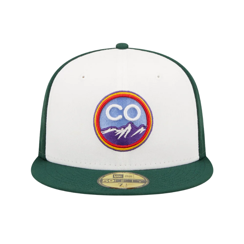 Colorado Rockies 59Fifty Fitted Cap City Connection  - Dark Green/White - Headz Up 