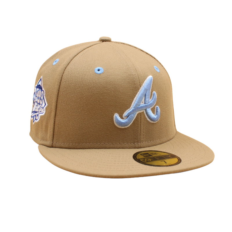 Atlanta Braves Cooperstown 59Fifty Fitted World Series 1999 - Khaki/Sky Blue - Headz Up 