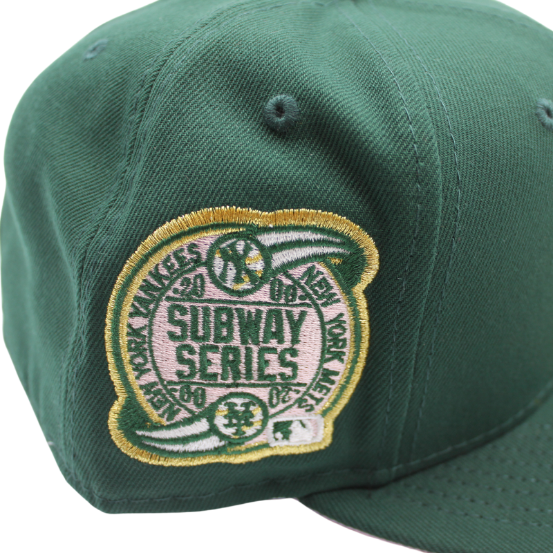 59Fifty Fitted New York Yankees Subway Series 2000 Dark Green/Pink - Headz Up 