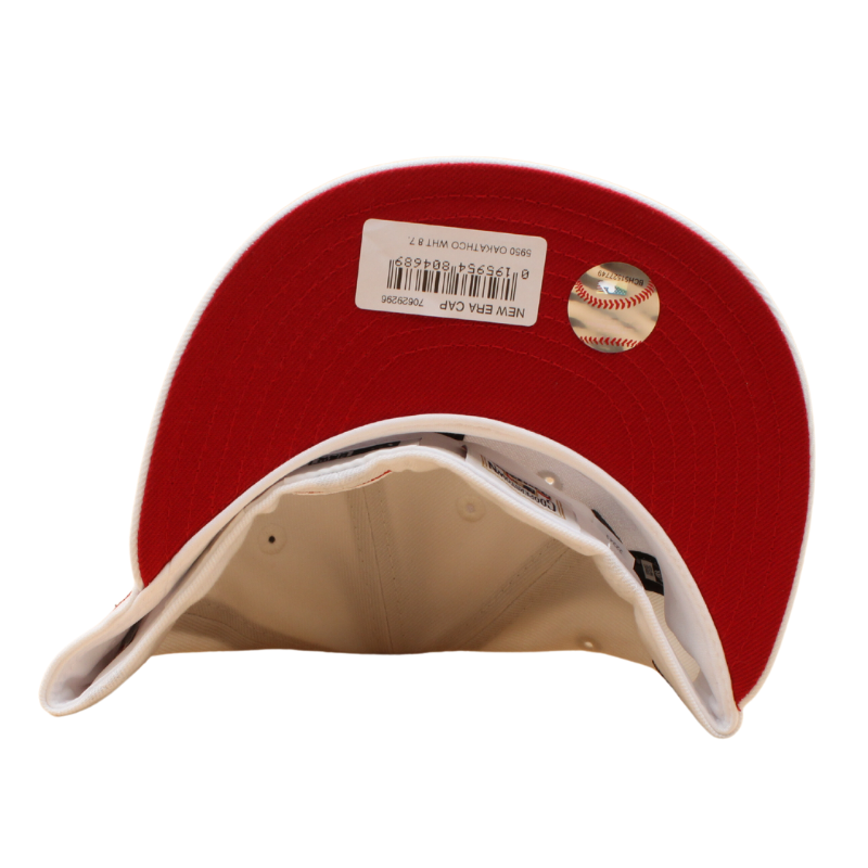 Oakland Athletics Cooperstown 59Fifty Fitted All Star Game 1987 - White/Red - Headz Up 