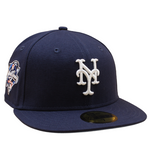 New York Mets Cooperstown 59Fifty Fitted Word Series 2000 - Navy/Sky Blue - Headz Up 
