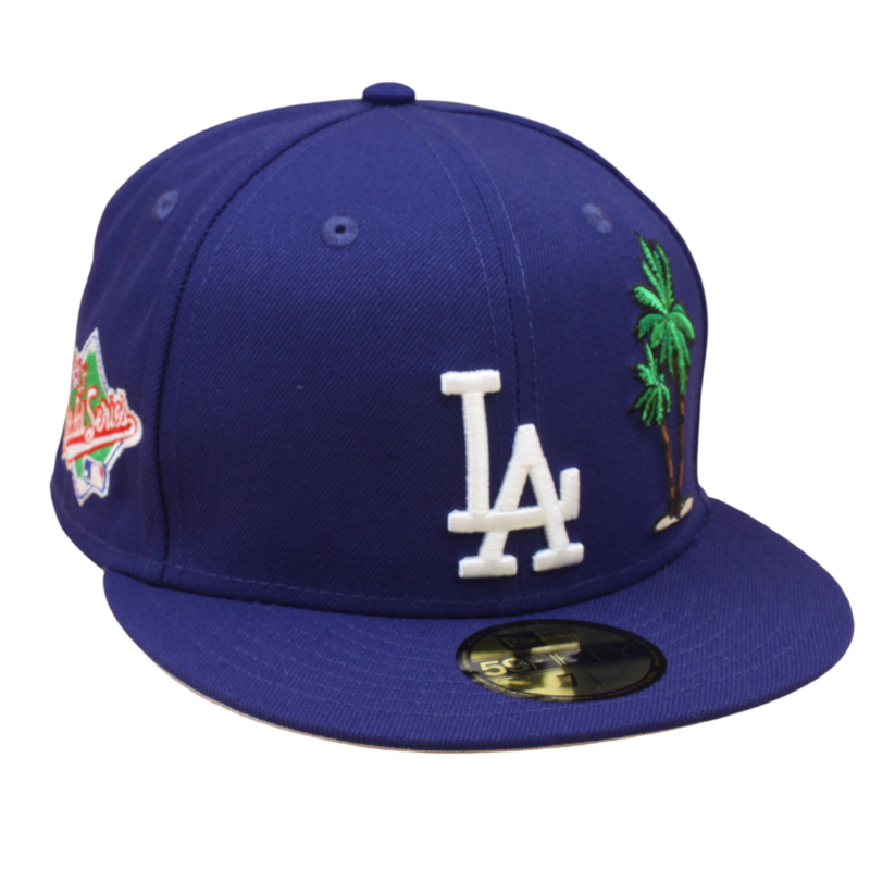 Los Angeles Dodgers Cooperstown 59Fifty Fitted World Series 1988 PALM - Blue - Headz Up 