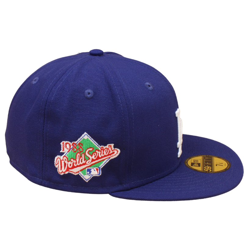 Los Angeles Dodgers Cooperstown 59Fifty Fitted World Series 1988 PALM - Blue - Headz Up 