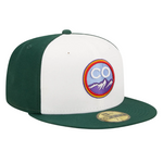 Colorado Rockies 59Fifty Fitted Cap City Connection  - Dark Green/White - Headz Up 
